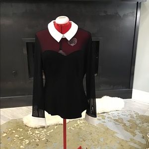 Illusion Tuxedo Top